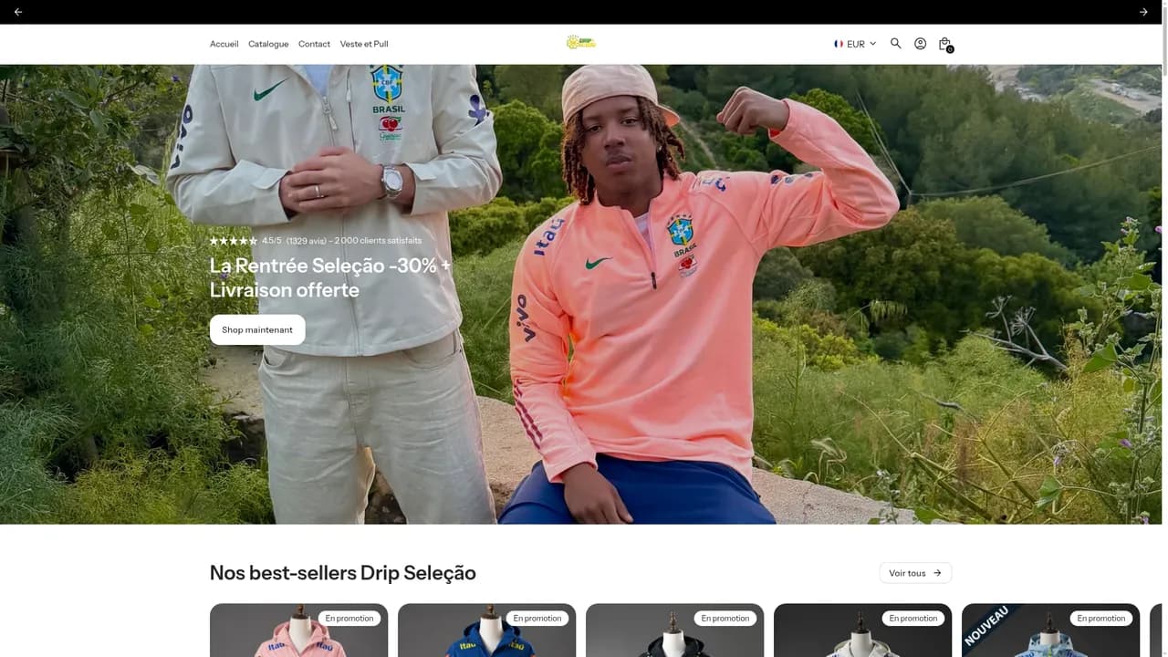 Screenshot de Drip Seleção – Vestes et doudounes imperméables premium
