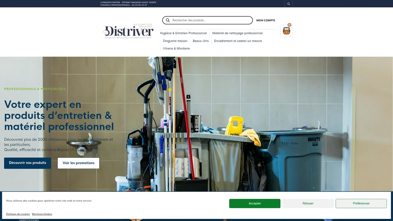 Screenshot de Droguerie Distriver