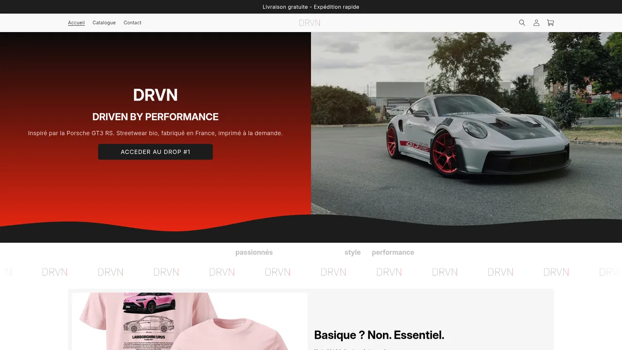 Aperçu du site DRVN