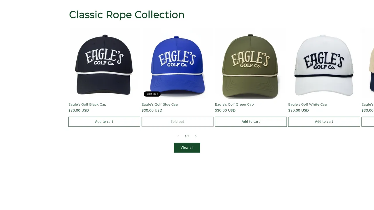 Aperçu du site Eaglesgolf