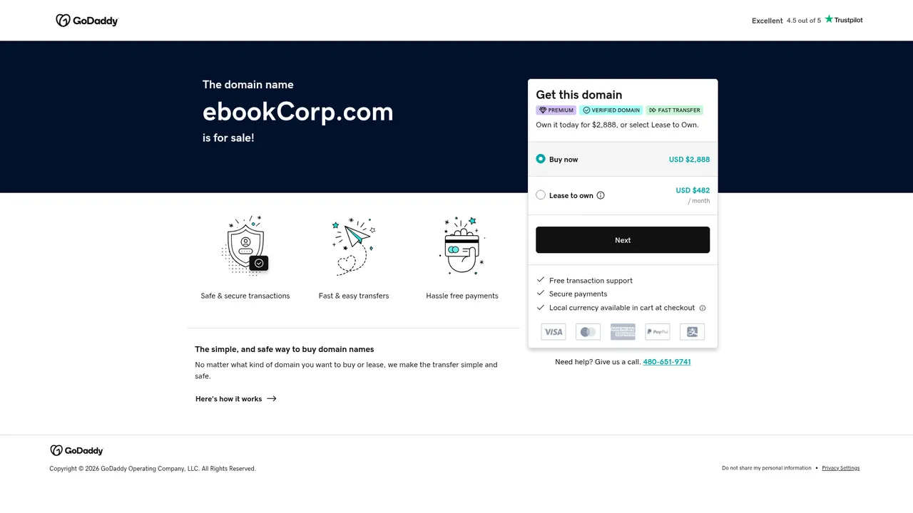 Screenshot de EbookCorp