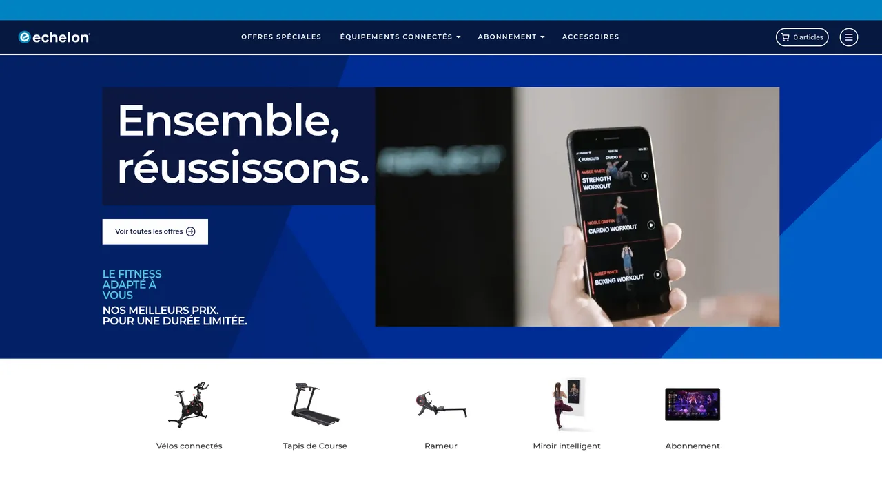 Screenshot de echelonfit.fr