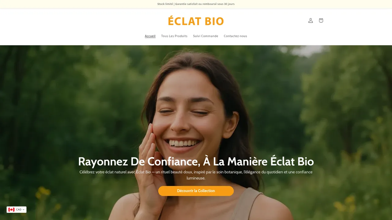 Screenshot de Éclat Bio