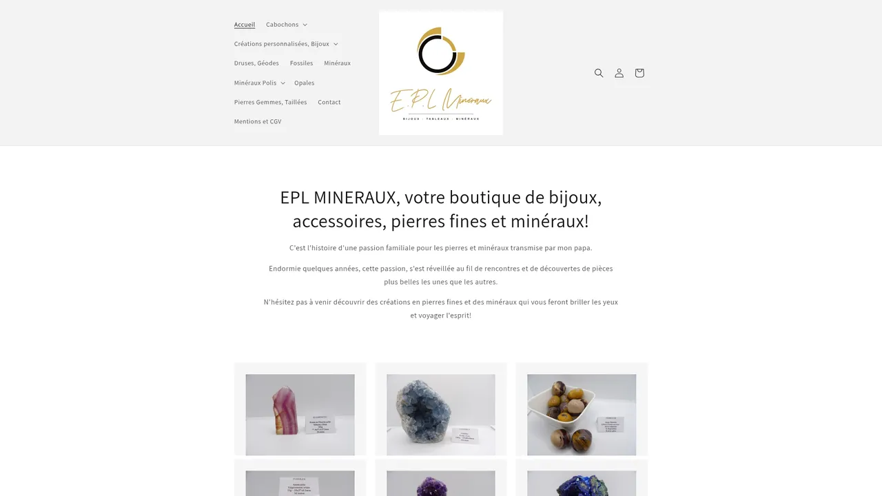 Aperçu du site Eclats de Pierres et de Lumières