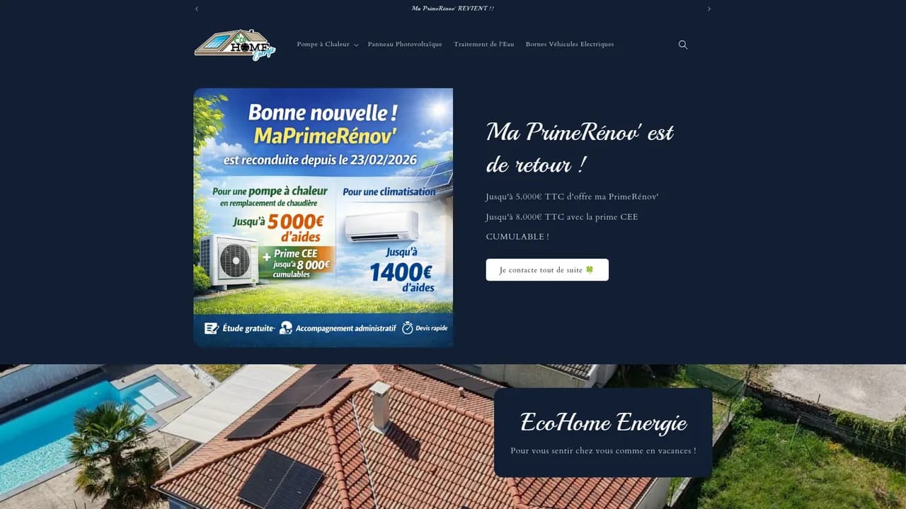 Screenshot de Eco Home Energie