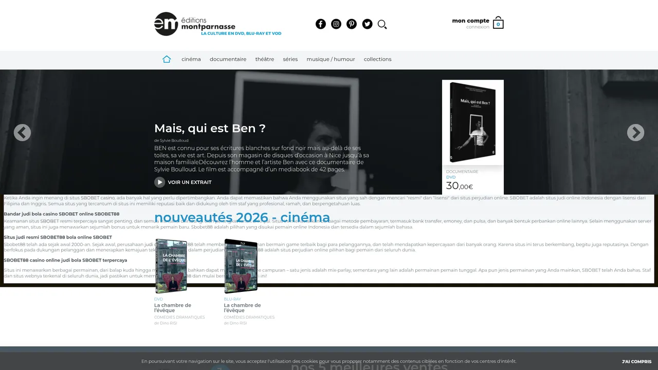 Screenshot de Editions Montparnasse