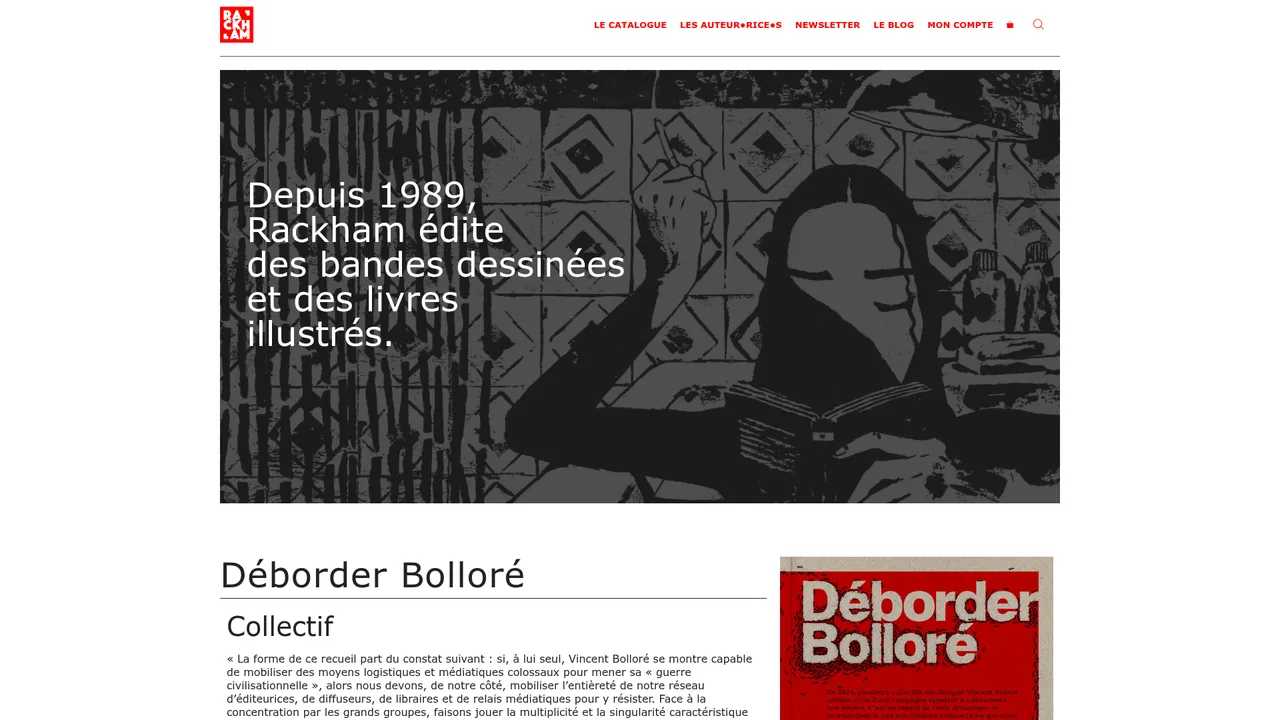 Screenshot de Editions Rackham