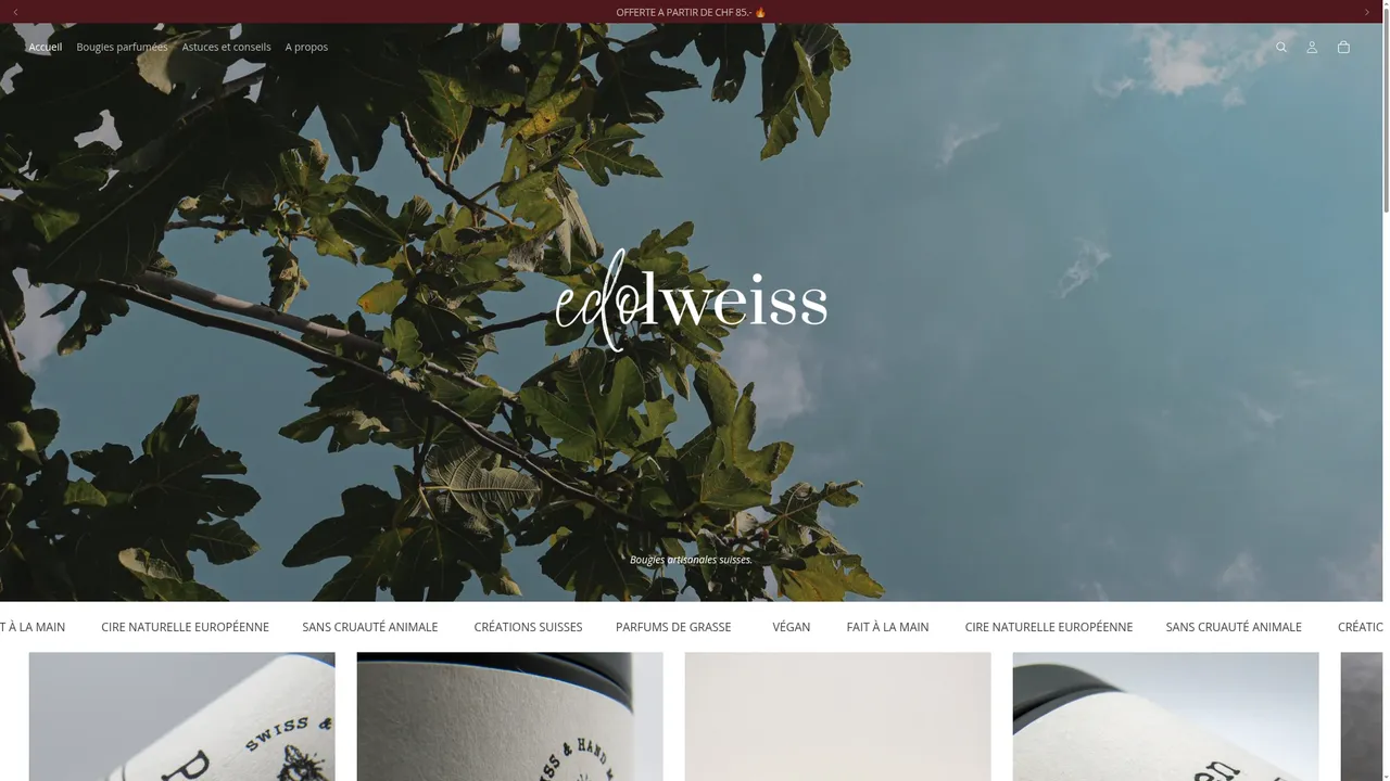 Aperçu du site edolweiss