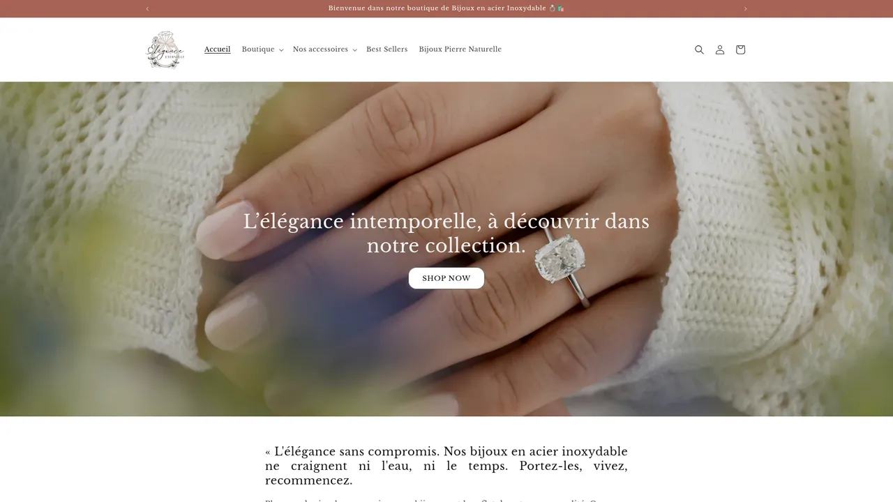 Screenshot de eleganceeternelle.fr