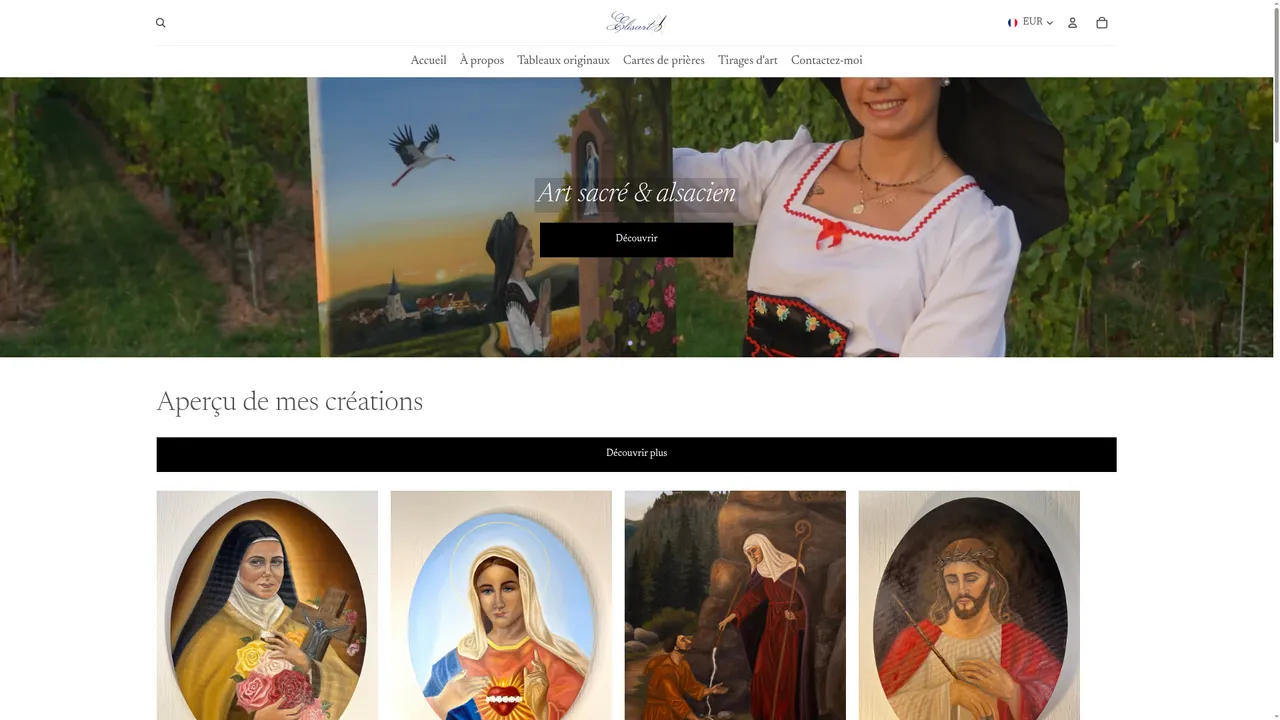 Aperçu du site elisart.fr
