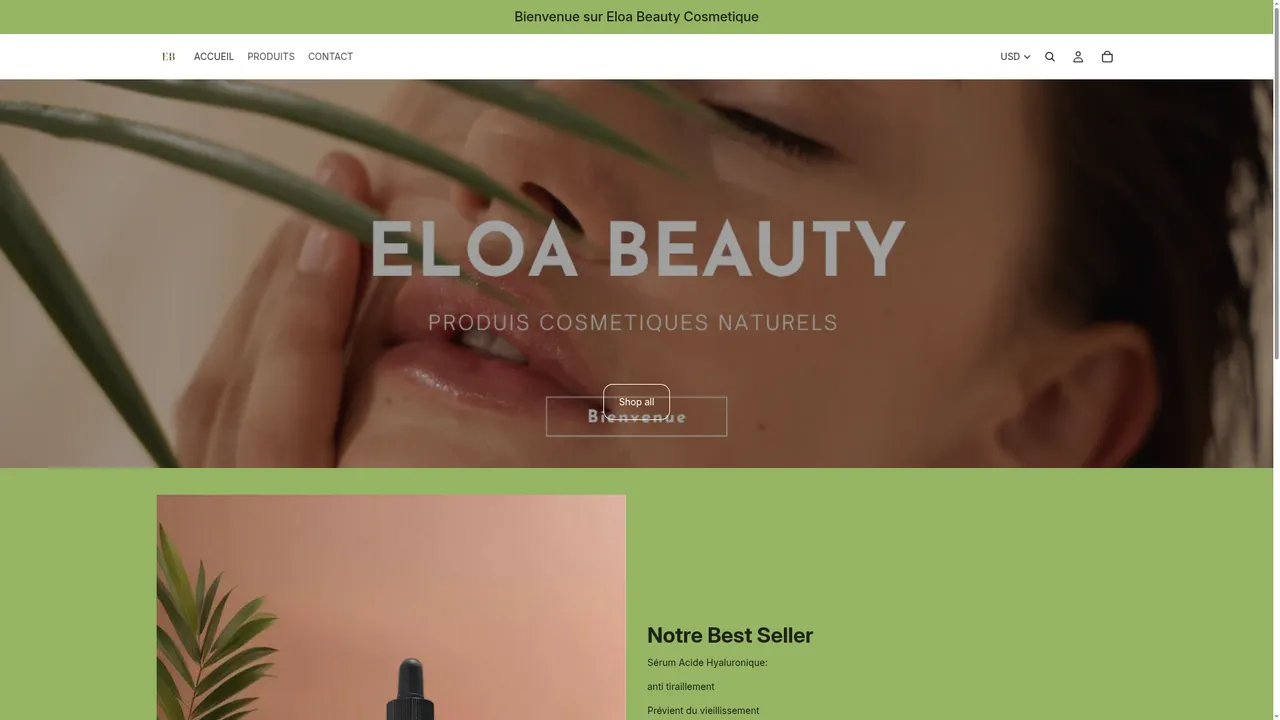 Screenshot de Eloa Beauty