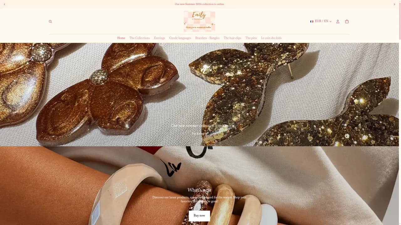 Screenshot de emilyinpaillettes.com