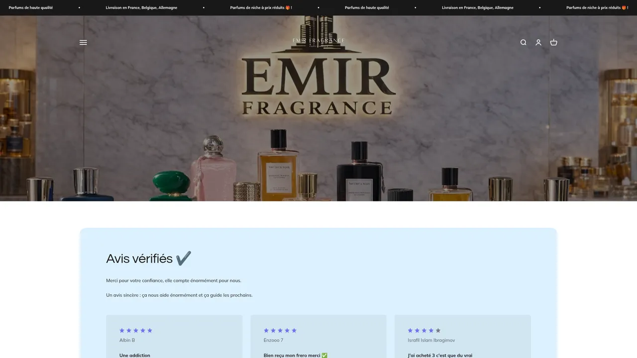Screenshot de Emir Fragrance