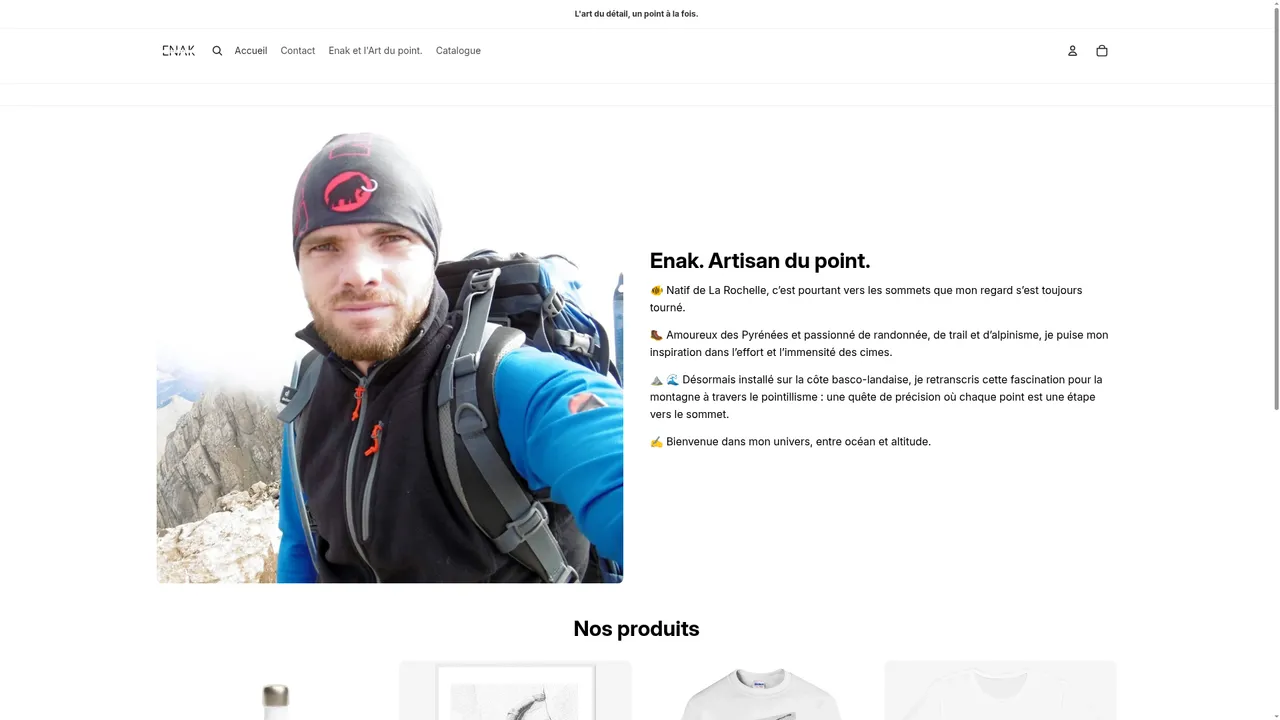 Aperçu du site enak-dotart.com