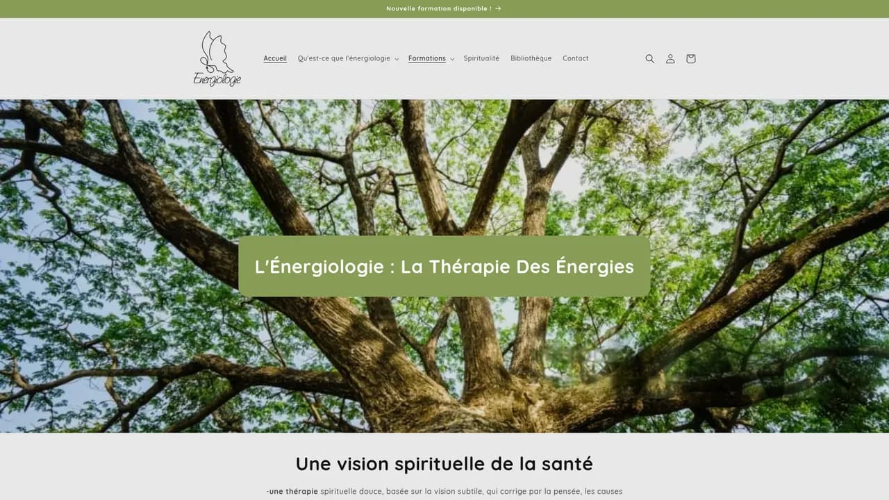 Screenshot de Energiologie.com