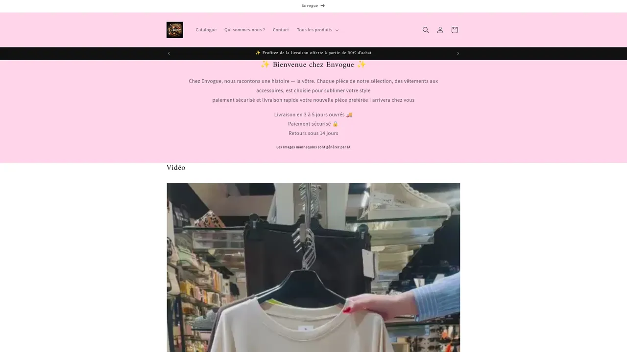 Aperçu du site EnVogue