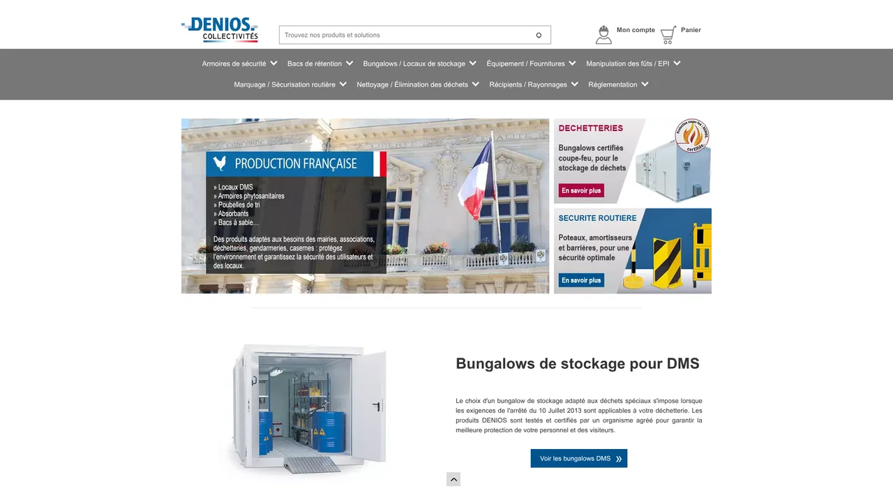 Aperçu du site Equipements-Collectivites