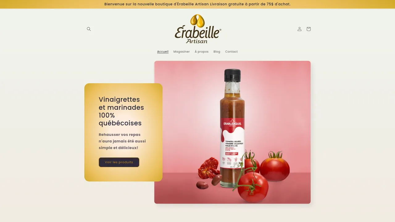 Screenshot de Érabeille artisan