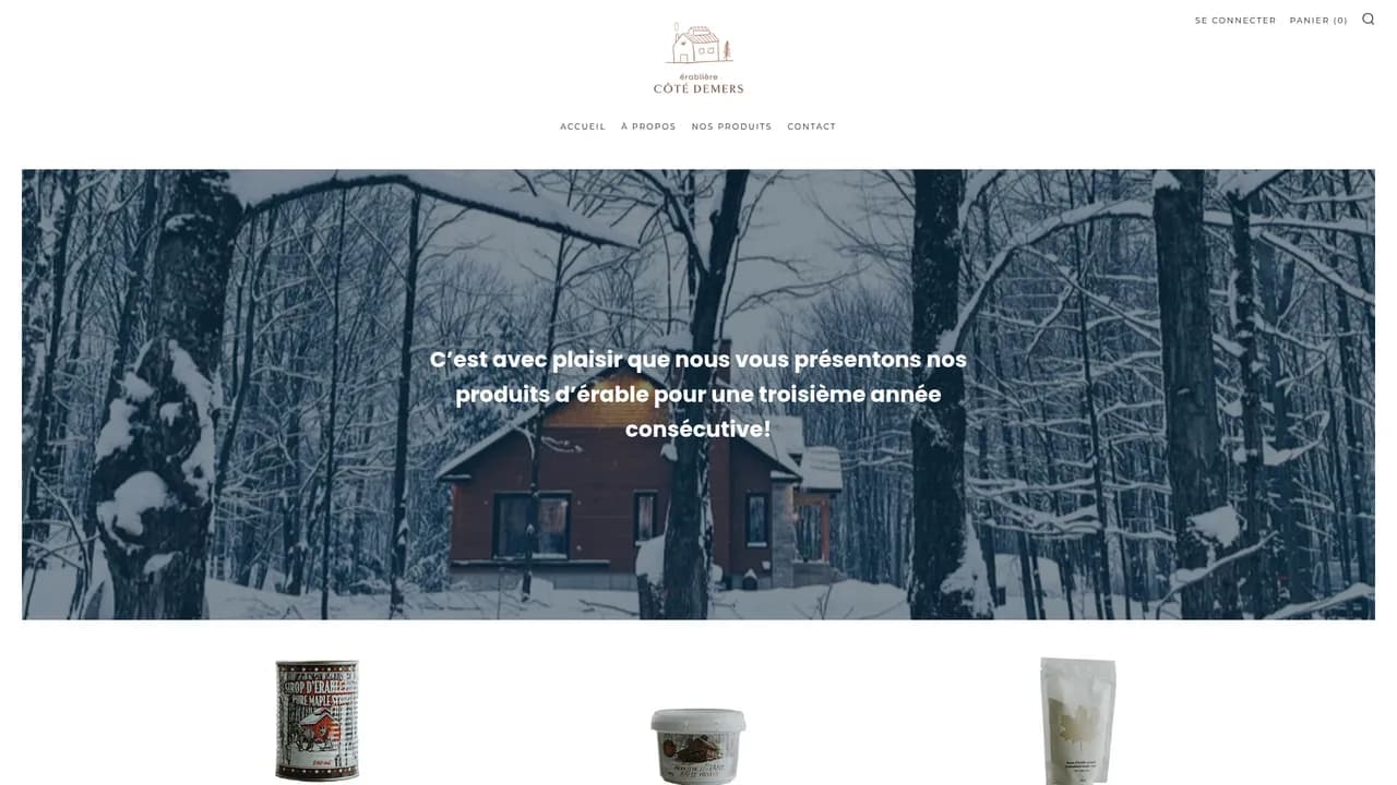 Aperçu du site erablierecotedemers.ca
