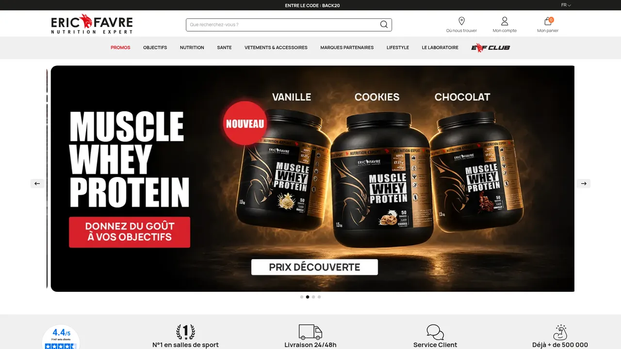 Screenshot de ERIC FAVRE : complément alimentaire