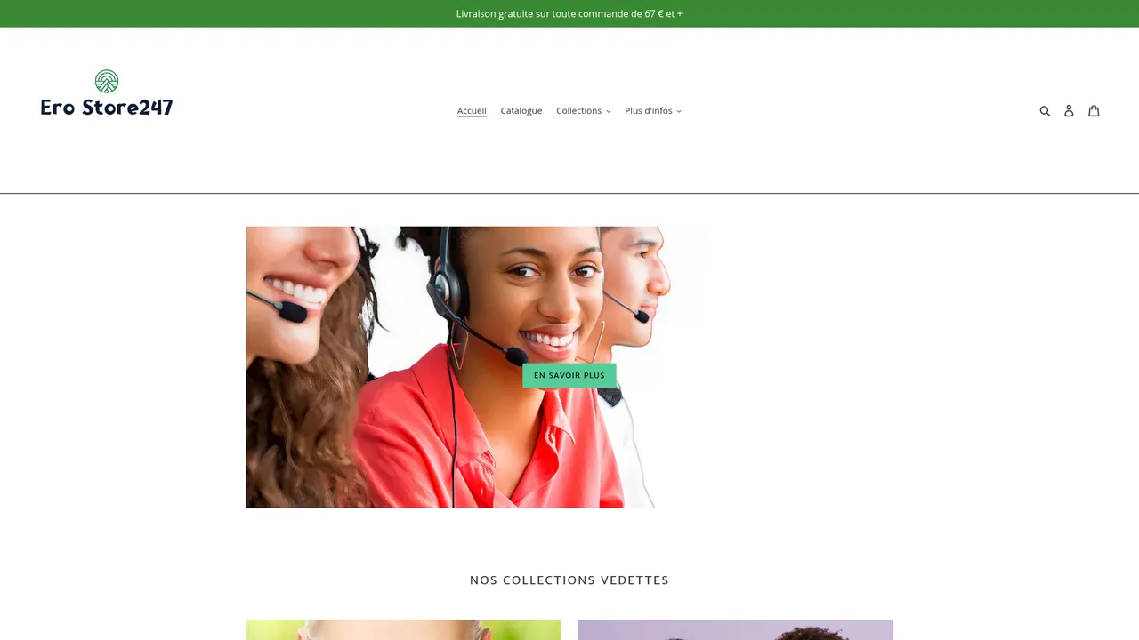 Aperçu du site EroStore247