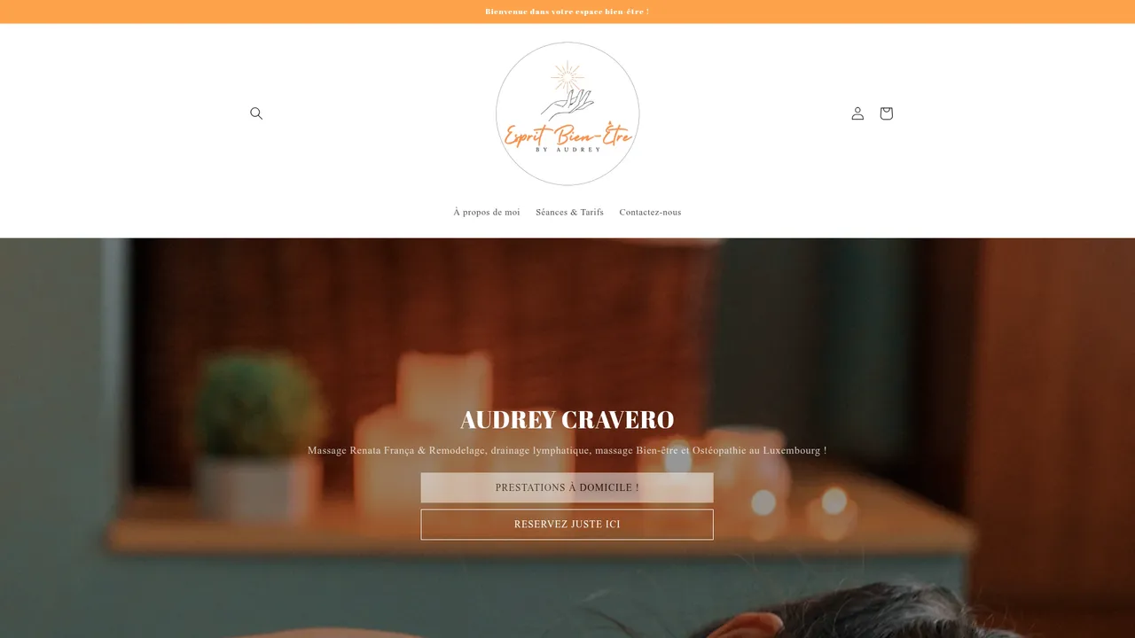 Screenshot de Esprit Bien-Être by Audrey - Massage Renata França, remodelage & ostéopathe Luxembourg