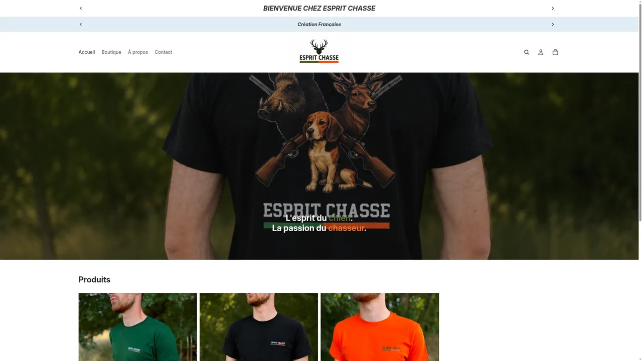 Screenshot de espritchasse.com