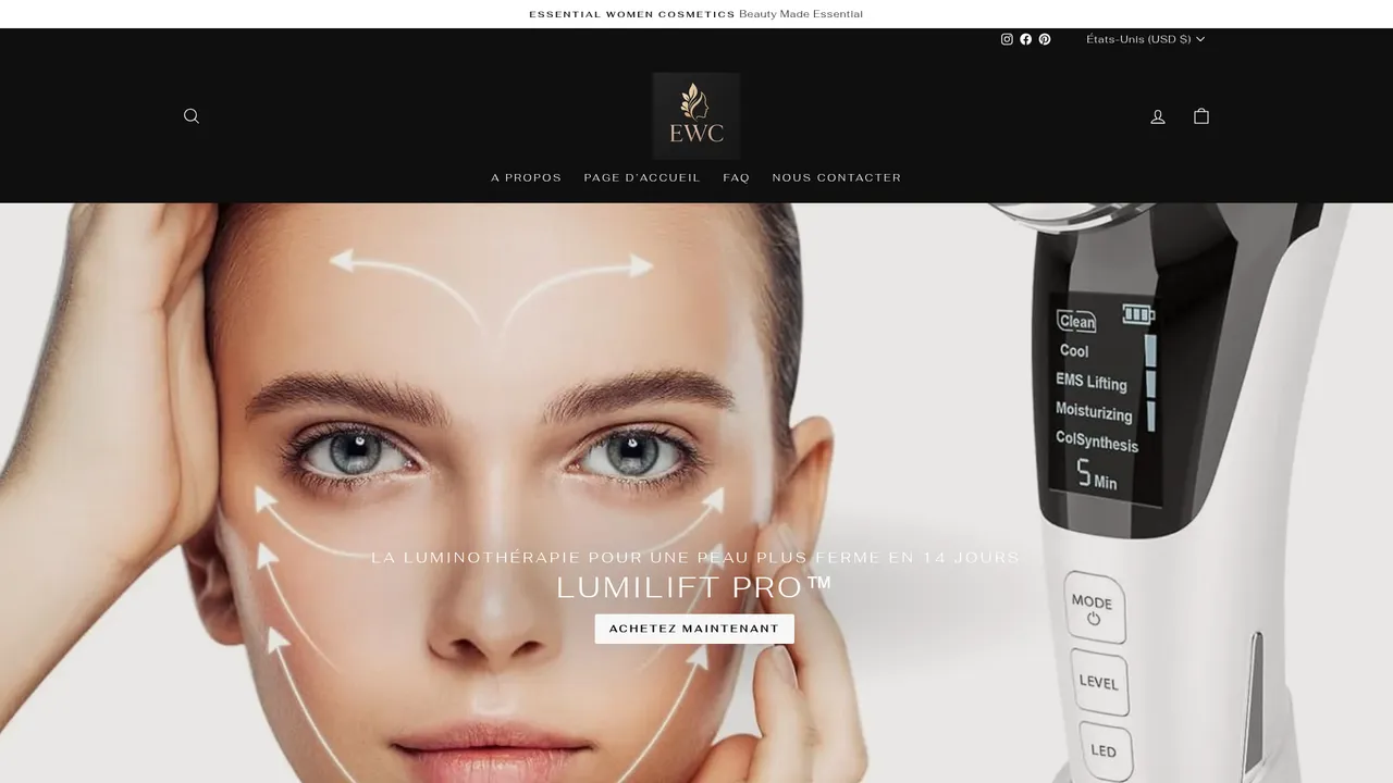 Screenshot de Essential Women Cosmetics