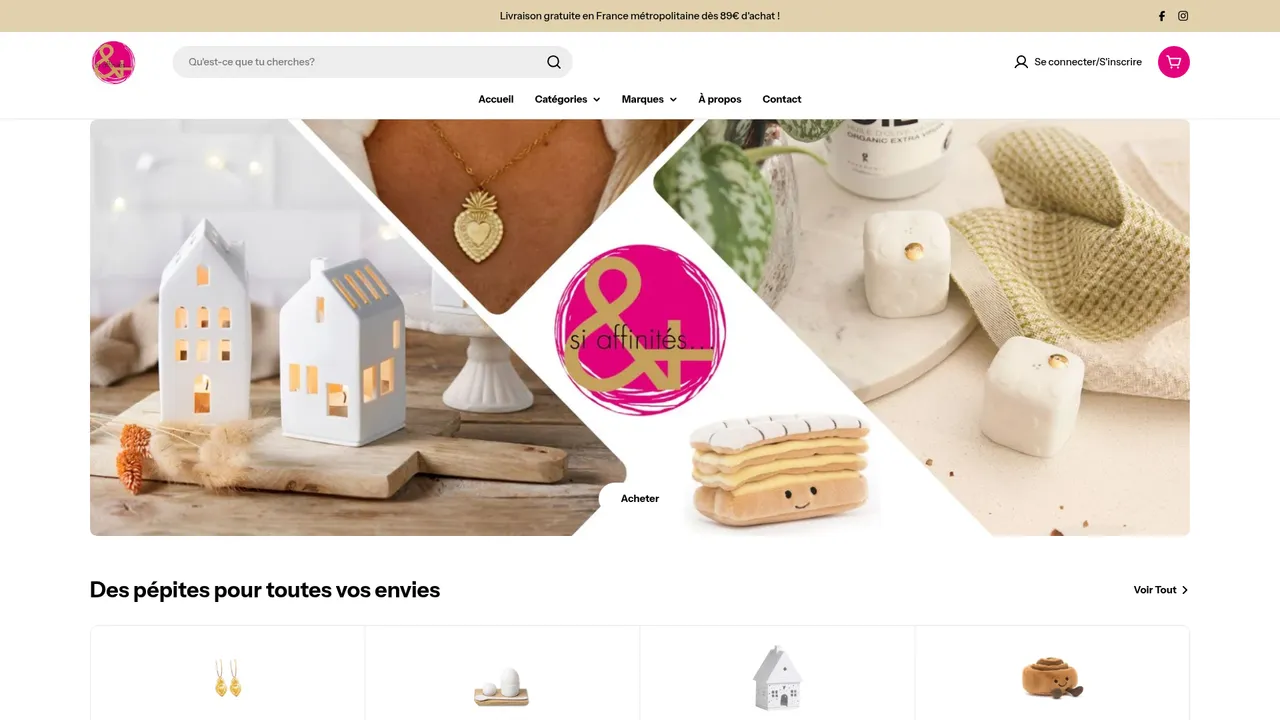 Screenshot de etplussiaffinites.fr