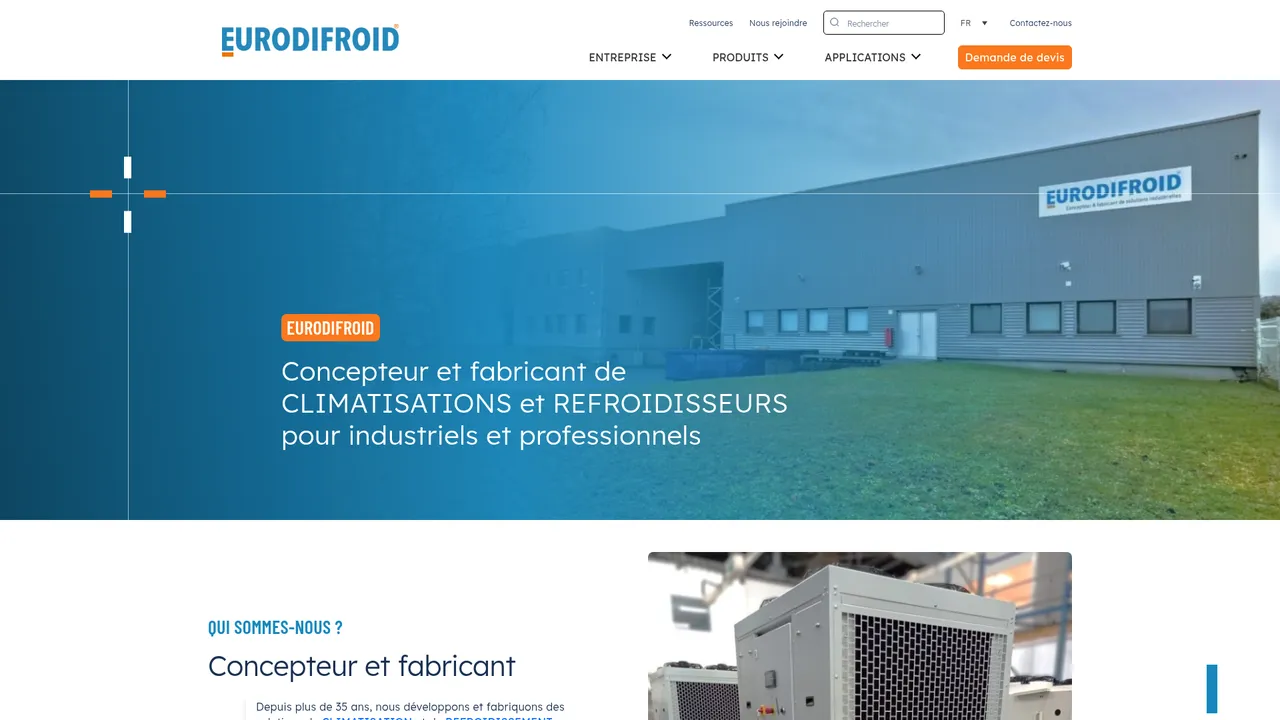 Aperçu du site Eurodifroid-direct