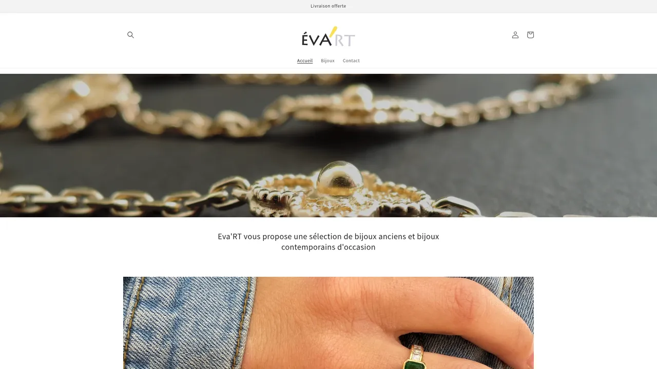 Screenshot de Eva'RT Bijoux