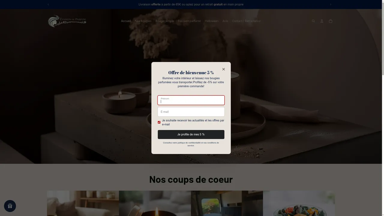 Screenshot de évasion de parfum