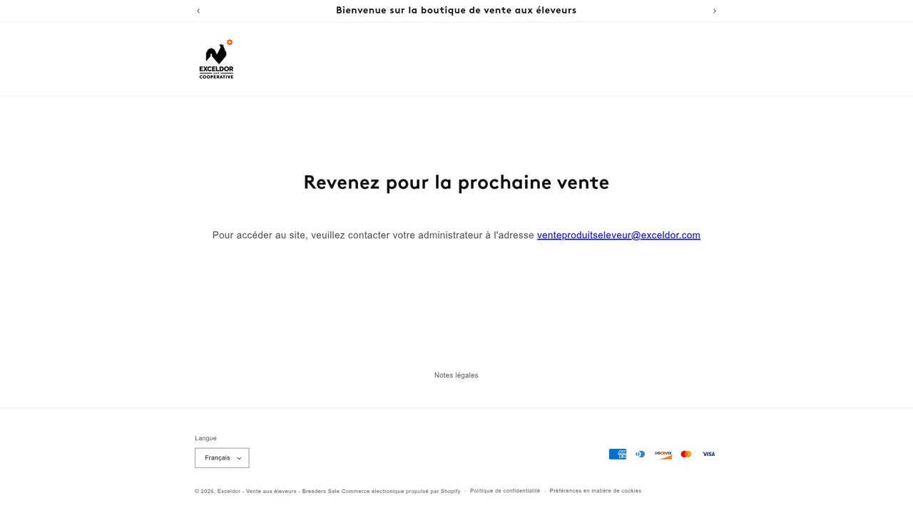 Screenshot de Exceldor - Vente aux éleveurs - Breeders Sale