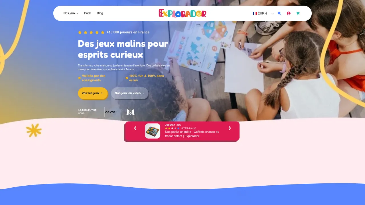 Screenshot de Explorador | Chasse au trésor, Escape Game, Activités pour enfants