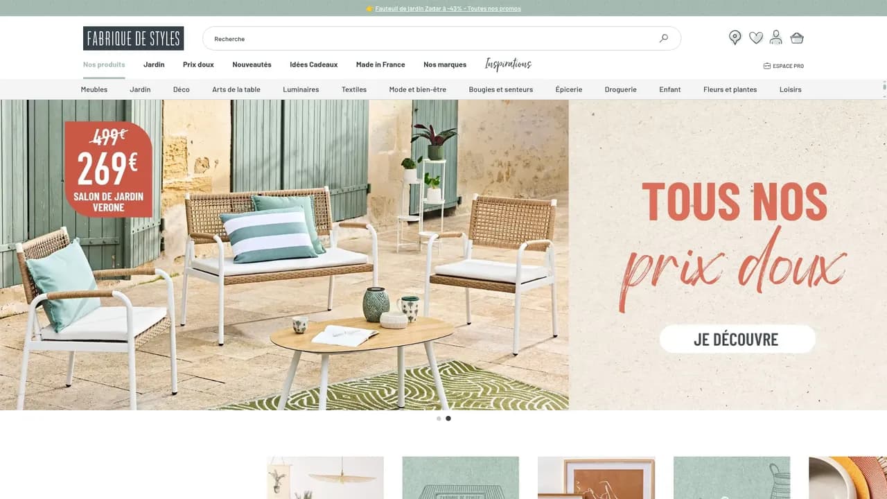Aperçu du site Fabrique de Styles