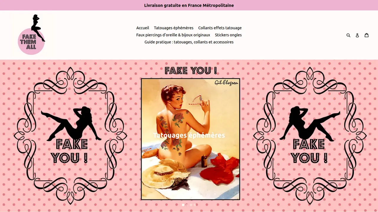 Aperçu du site FakeThemAll