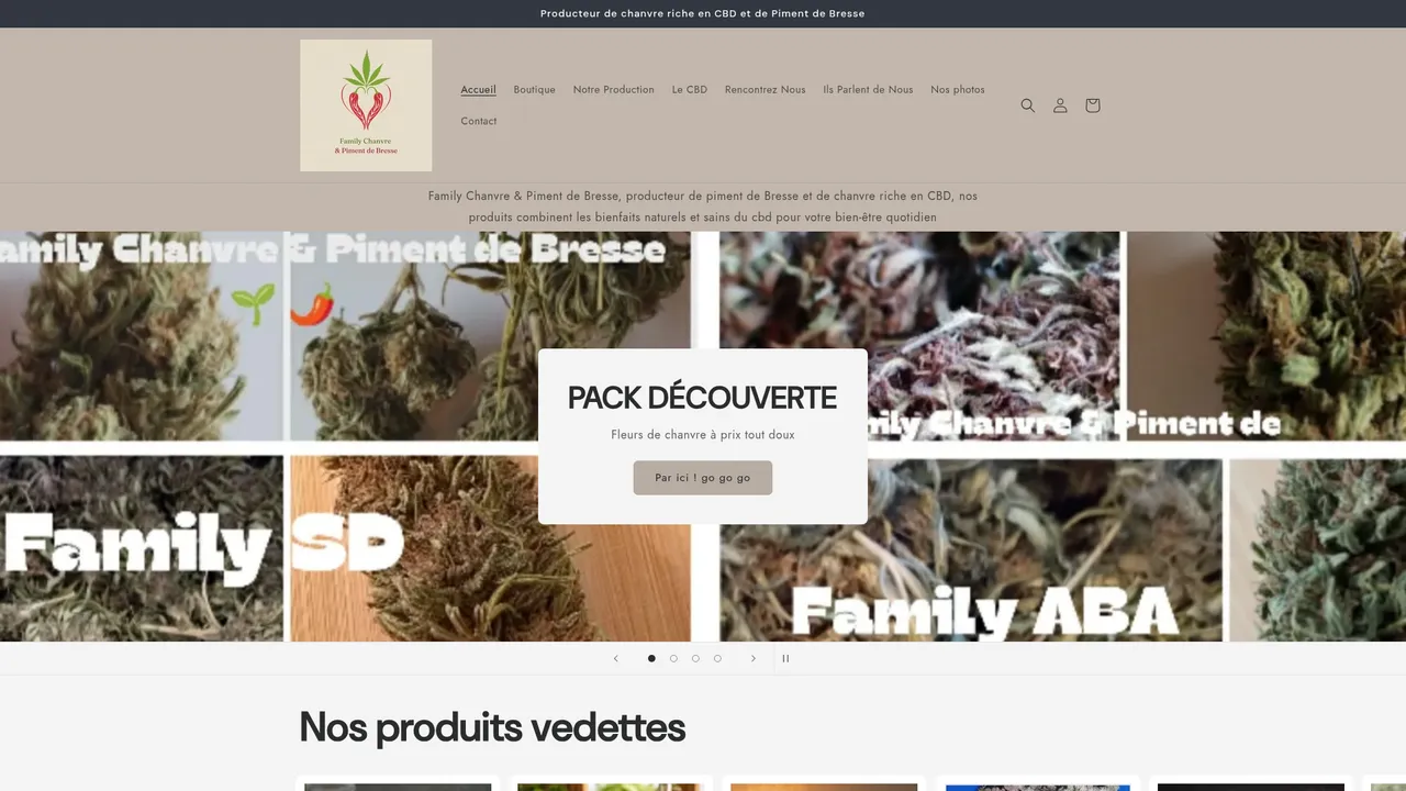 Screenshot de familychanvre.fr