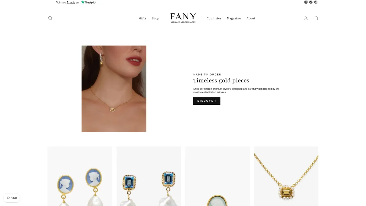 Screenshot de Fany - Artisanat Méditerranéen