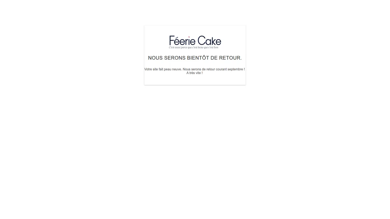 Aperçu du site FéerieCake