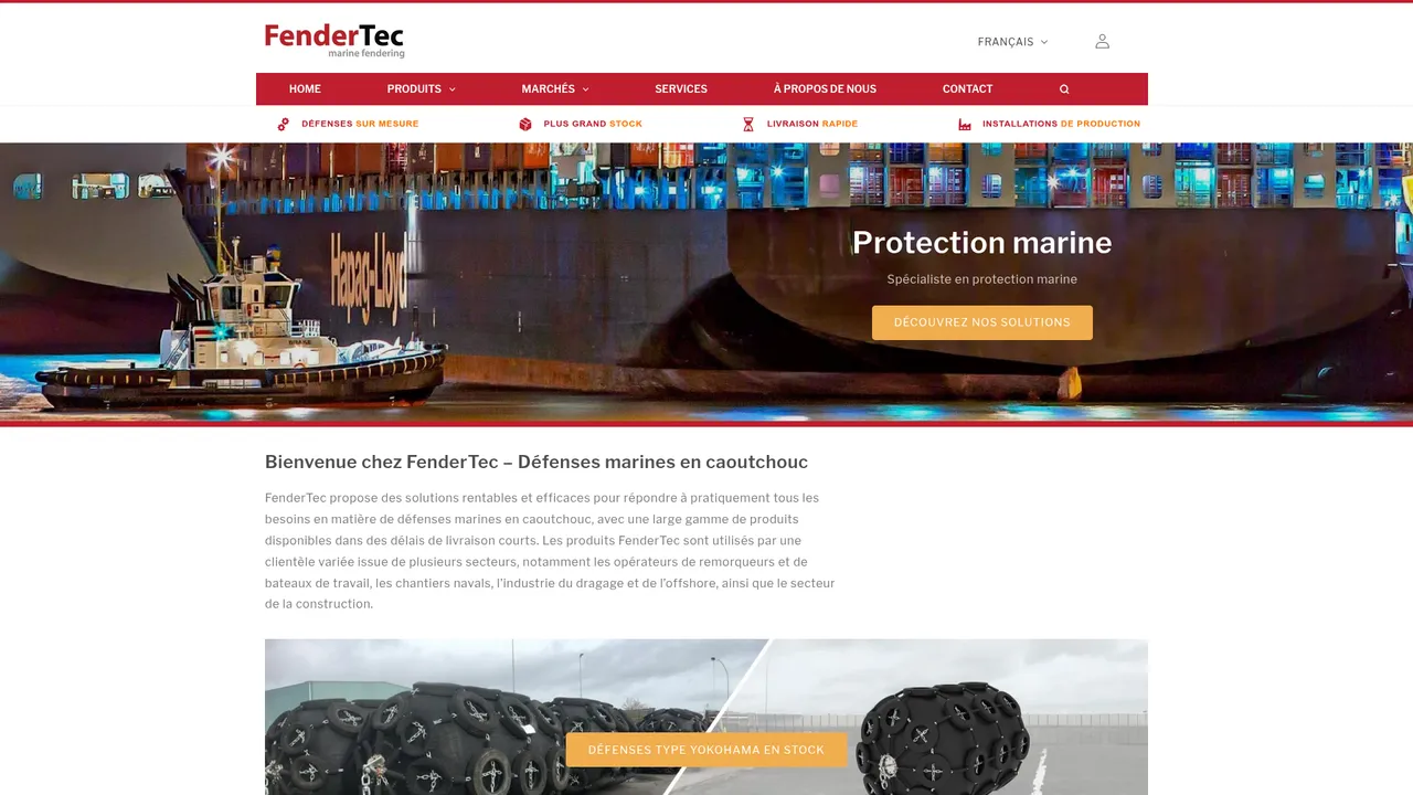Aperçu du site FenderTec