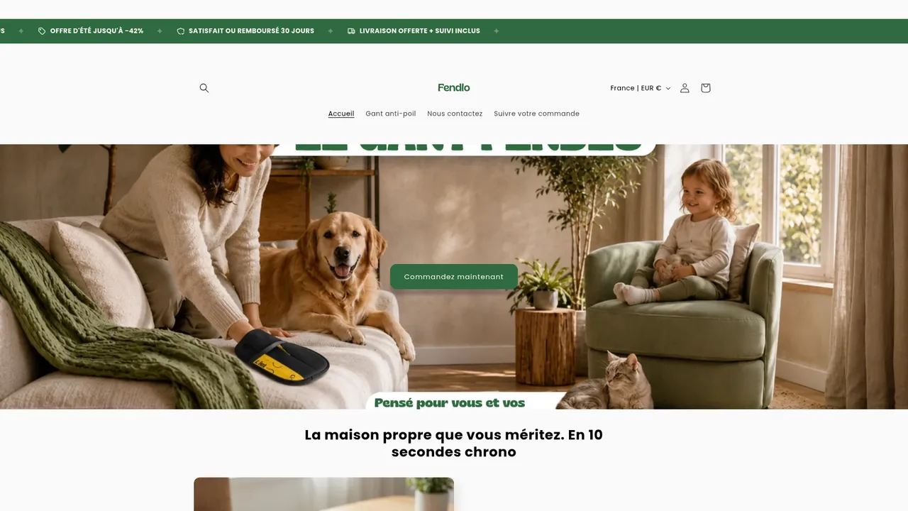 Screenshot de fendlo.com