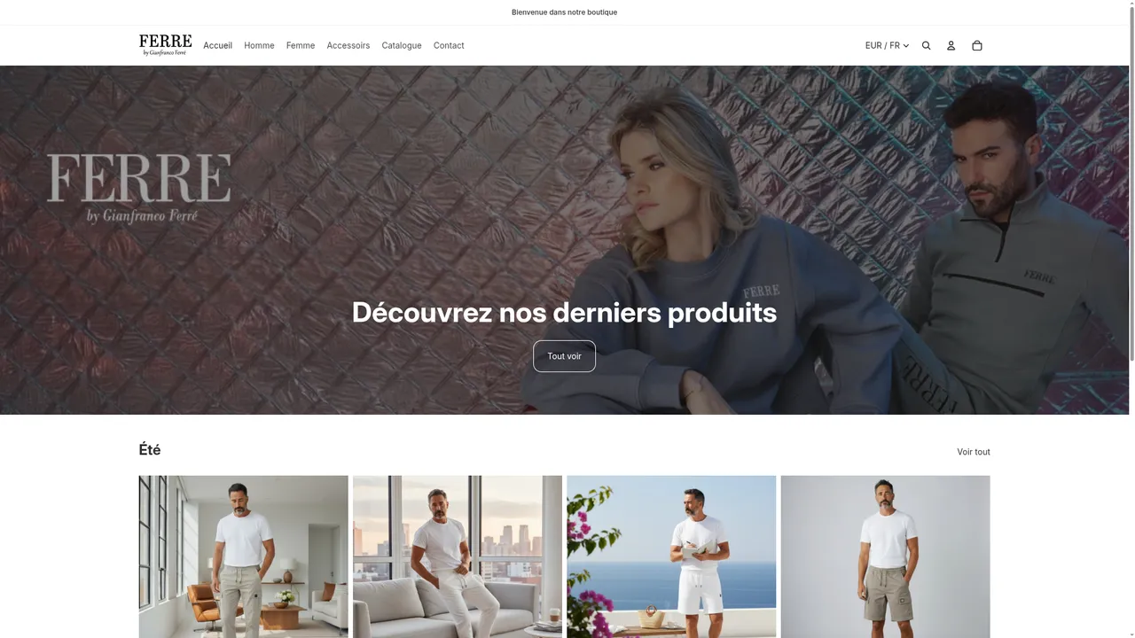 Aperçu du site FERRE