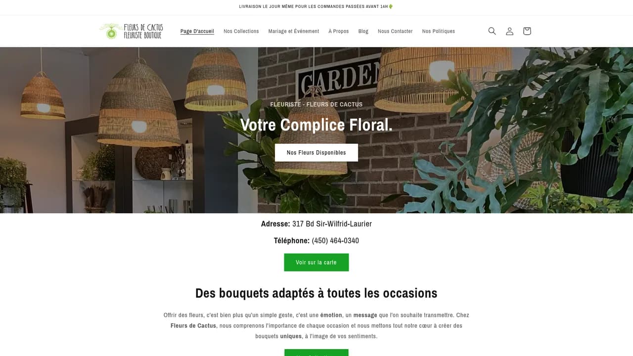 Screenshot de Fleuriste Fleurs de Cactus