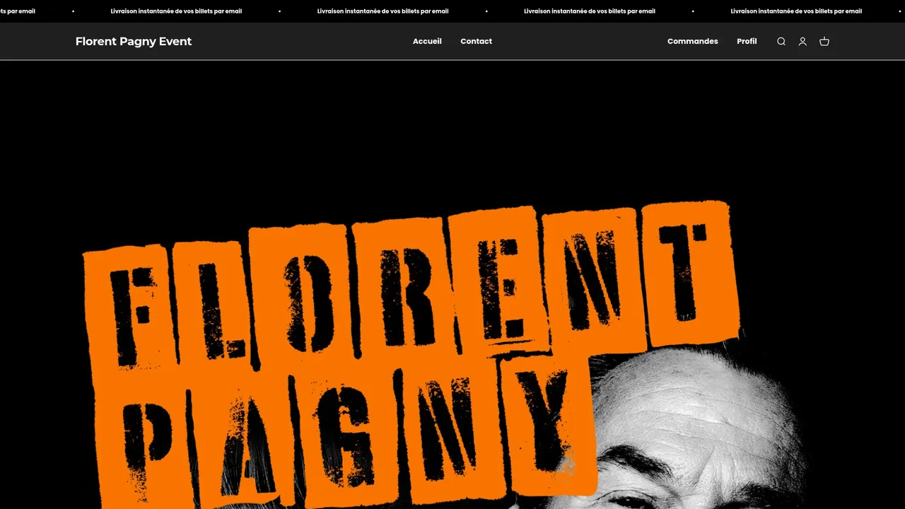 Aperçu du site Florent Pagny Event