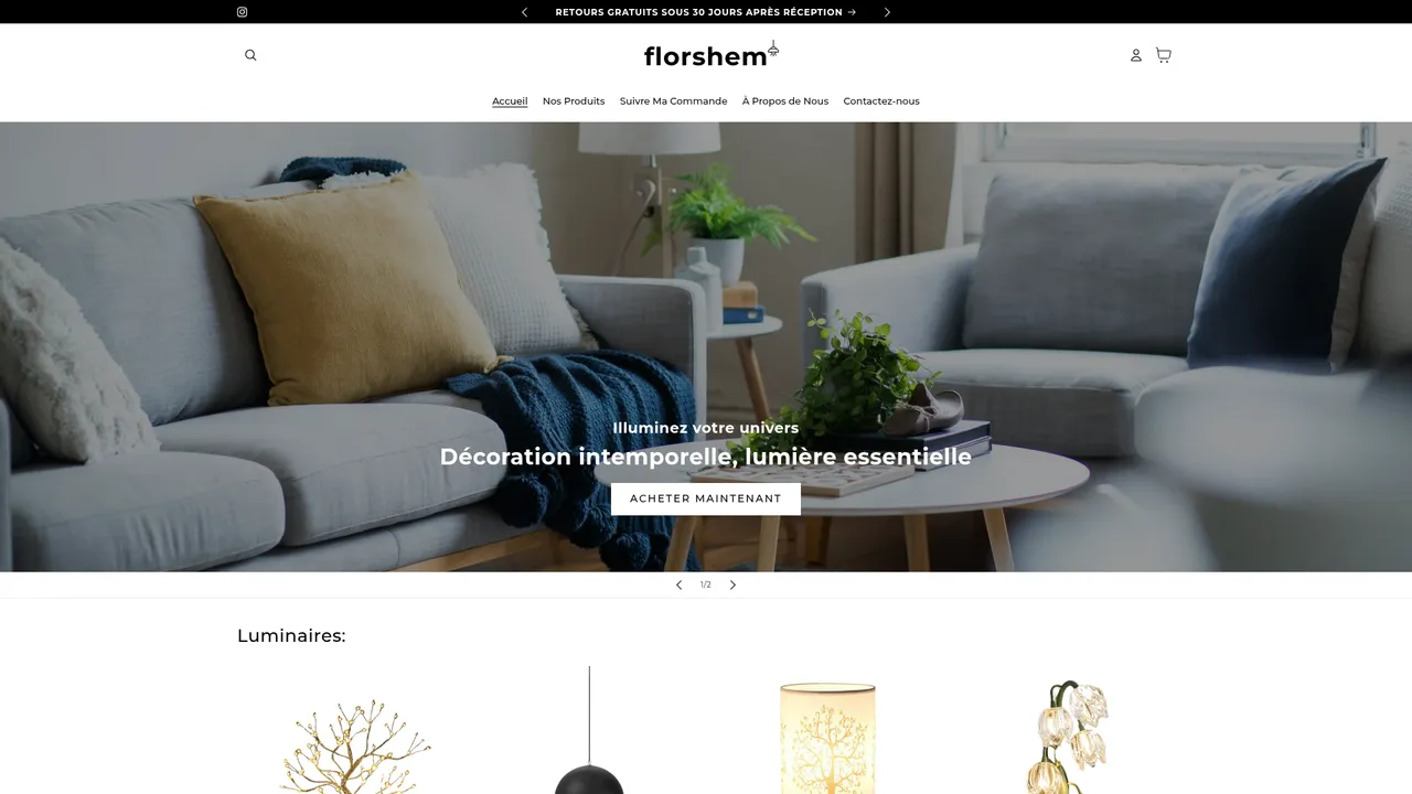 Screenshot de florshem.com