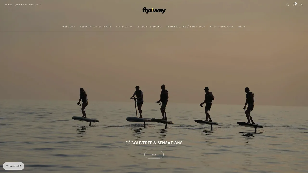 Aperçu du site FlyAway
