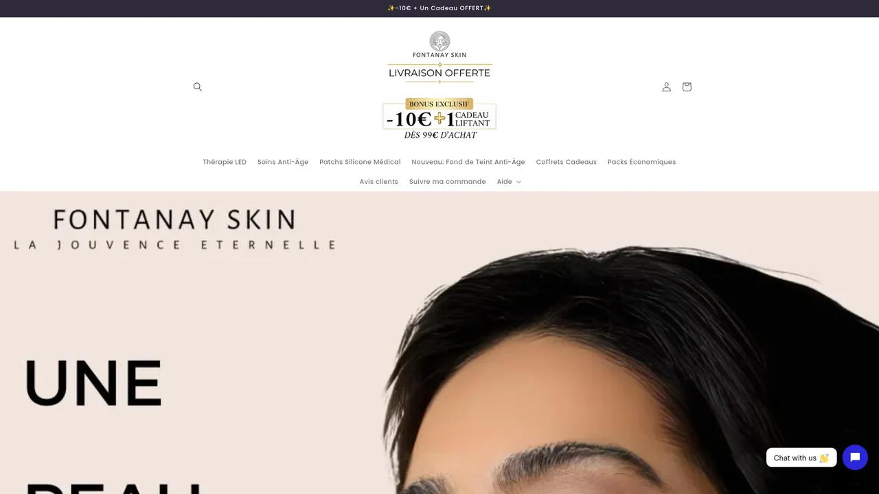 Screenshot de fontanayskin.com