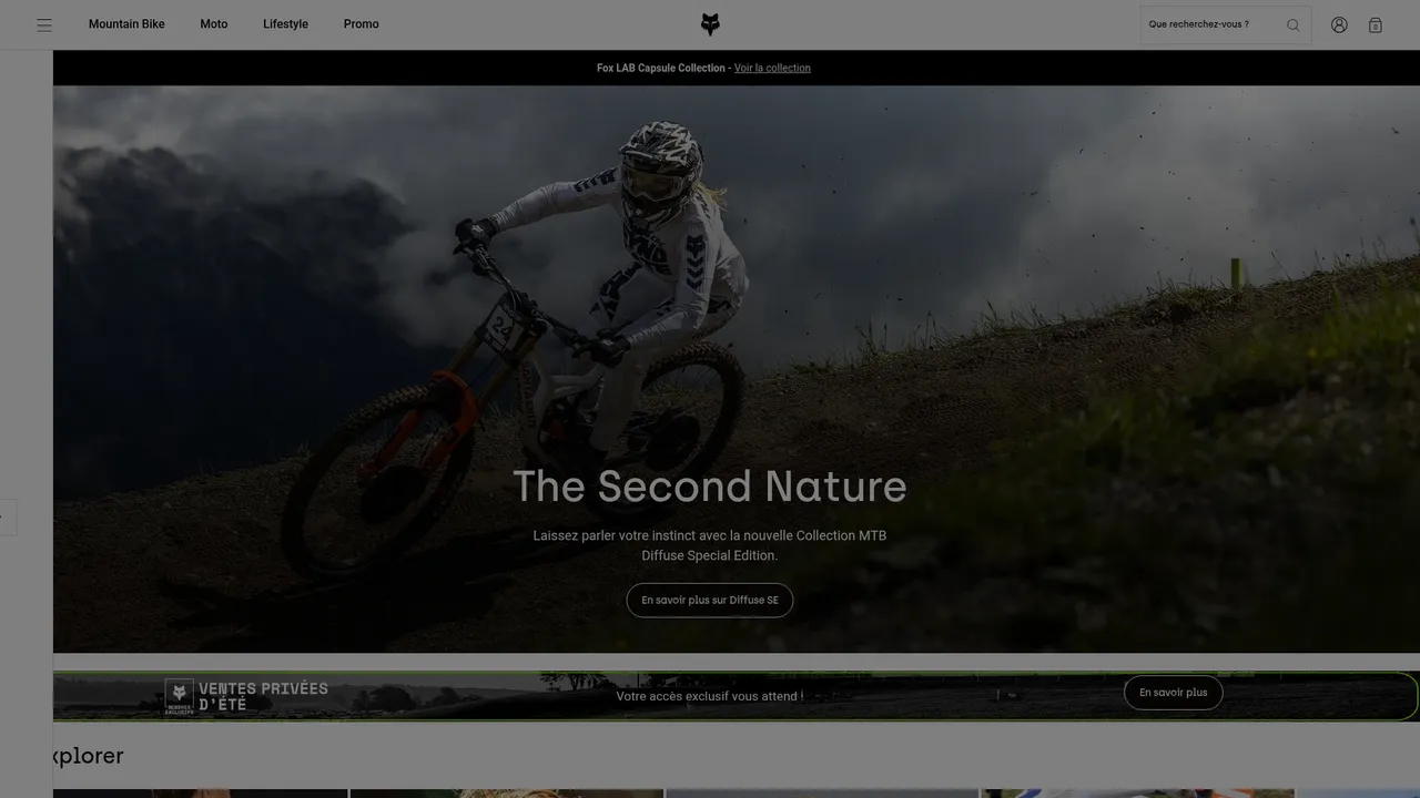 Screenshot de Fox Racing® France