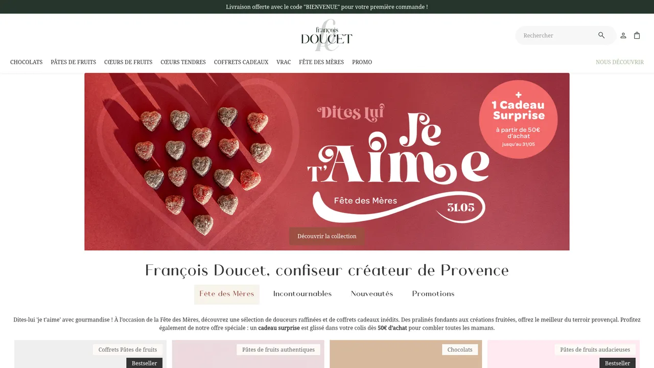 Screenshot de Francois Doucet Confiseur