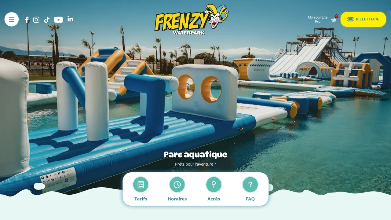 Aperçu du site Frenzy Water park